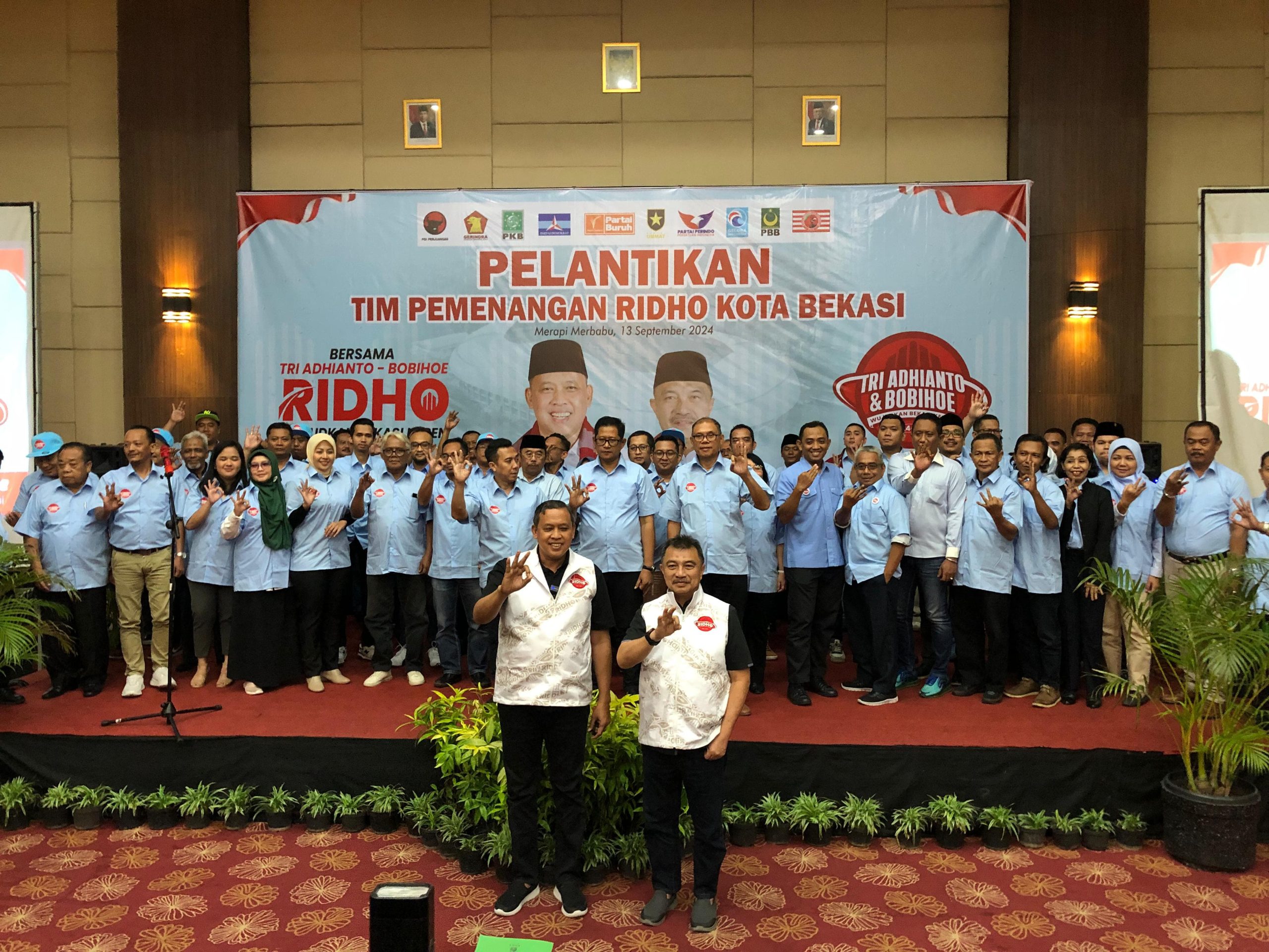 Tim Pemenangan RIDHO Kota Bekasi Resmi Dilantik