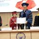 Presiden Kelima RI Megawati Soekarnoputri mendapatkan gelar profesor kehormatan dari Silk Road International University of Tourism and Cultural Heritage (IUTCH) di Samarkand, Uzbekistan, Sabtu (21/9/2024).
