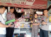 Polsek Rumpin Gelar Operasi Miras Puluhan Botol Miras Ilegal di Amankan