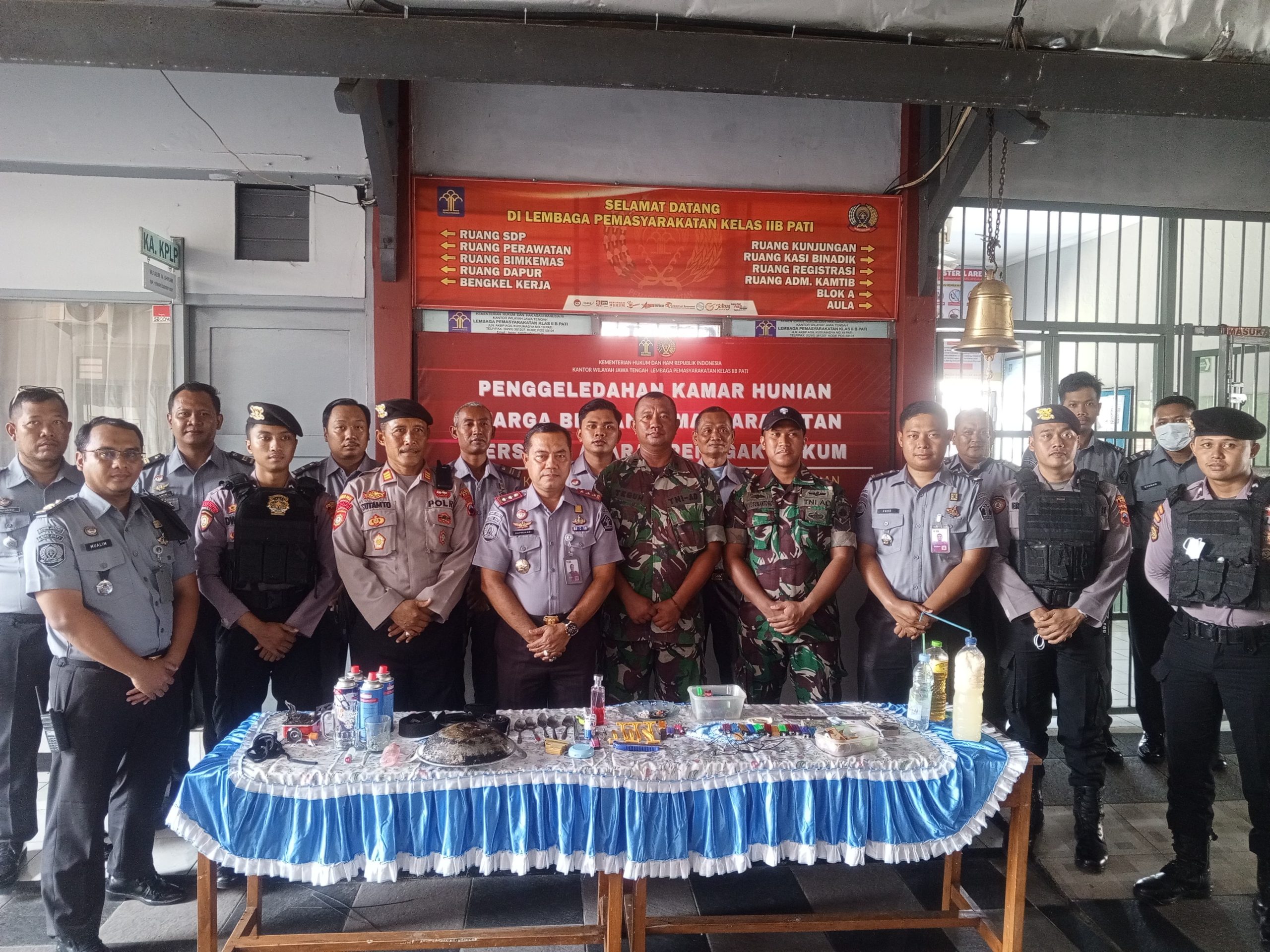 Lapas Pati dan Aparat Gabungan Gelar Sidak Terpadu untuk Perketat Pengawasan