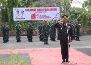 Plt. Kapolres Boyolali Pimpin Upacara Tabur Bunga Peringatan Hari Pahlawan di TMP Ratna Negara Boyolali