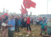 Petrus Herman Kibarkan Panji Partai, Di iringi Lagu Kebangsaan