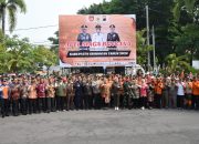Bersama Jajaran Forkopimda, Dandim Grobogan Hadiri Apel Siaga Bencana