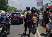 Lewati RSUD, Tim Raimas Samapta Polres Sragen Himbau Rombongan Kampanye Pemilu Tidak Menggeber Knalpot