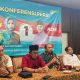 Tim Pemenangan Airin Rachmi Diany-Ade Sumardi saat menggelar konfrensi pers di Hotel Ratu Horison, Kota Serang, Rabu (27/11/2024).