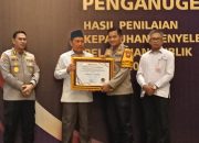 Polres Nganjuk Raih Penghargaan Kepatuhan Penyelenggaraan Pelayanan Publik 2024