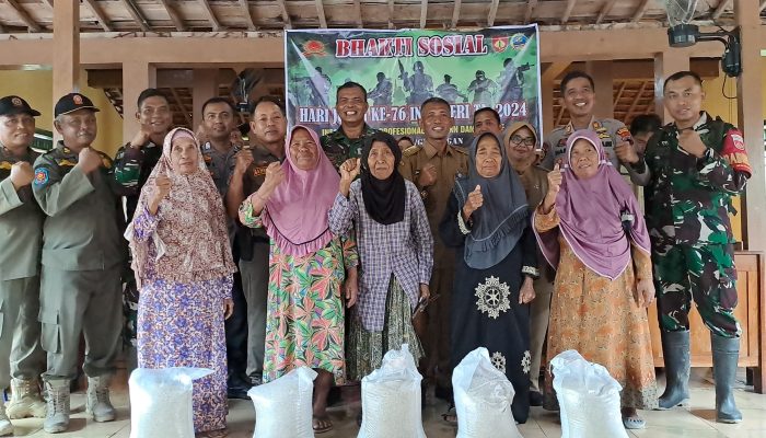 Sambut Tonting Yudha Wastu Pramuka Jaya, Koramil Kradenan Bersama Komponen Masyarakat Gelar Karya Bhakti 2