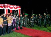 Dandim Grobogan Pimpin Upacara Serah Terima Peleton Beranting Yudha Wastu Pramuka Jaya di Kecamatan Kradenan