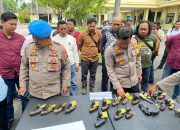 Pastikan Aman dan Terawat, Polres Nganjuk Gelar Pemeriksaan Senjata Api Organik