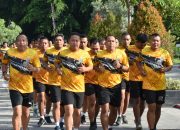 Jaga Stamina, Prajurit Kodim Grobogan Laksanakan Lari Aerobik