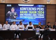 Konferensi Pers Akhir Tahun 2024, BNNP Jateng Dan Penyerahan Penghargaan Insan P4GN