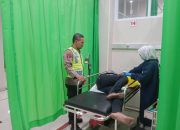 Polisi Olah TKP Lakalantas Pemotor Dengan Pejalan Kaki di Pracimantoro