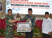 Kasdim Serahkan Hasil Bulan Dana PMI Kabupaten Grobogan