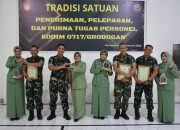 Kodim Grobogan Gelar Tradisi Satuan Penerimaan, Pelepasan dan Purna Tugas