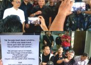 Spanduk Bertuliskan Tenda Biru, Nampak Saat Pembacaan Putusan Sengketa Pemilu Ribka Tiptaning, DKPP Kabulkan Sebagian Gugatan