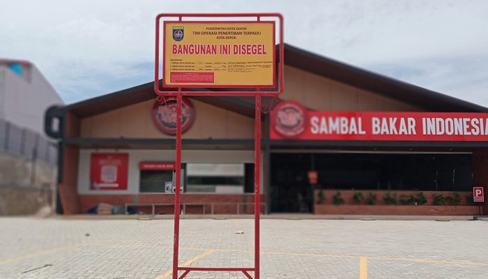 Bangunan Sambal Bakar Disegel, Diduga Masih Ada Aktivitas di Lokasi