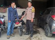 Bhabinkamtibmas Wilayah Hukum Polsek Babakan Madang Polres Bogor Patroli Sambang Silahturahmi Warga Sampaikan Pesan Ajak Kondusifitas Cegah Gangguan Kamtibmas