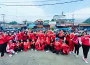 Tingkatkan Kebugaran Tubuh di Bulan Puasa, FOKBI Kabupaten Bogor Rutin Gelar Senam Minggu Bugar di Taman Pasar Cibinong