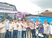 Polres Bogor Bersama Stakeholder Terkait Dihadiri Bupati Kab. Bogor, Laksanakan Apel Siaga Angkutan Lebaran 2025 Serta Pengecekan Armada Bis Medal Jaya Dinas Perhubungan Kabupaten Bogor