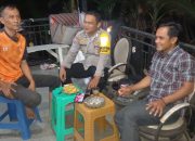 Bhabinkamtibmas Wilayah Hukum Polsek Tamansari Polres Bogor Giat Cooling Sistem Monitoring Sekaligus Sambang Warga Ronda Beri Himbauan Ajak Jaga Kondusifitas Cegah Gangguan Kamtibmas