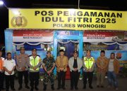 Malam-Malam, Kapolres Wonogiri Cek Pos Pengamanan Lebaran 2025 Di Wonogiri