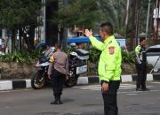Kapolres Bogor AKBP Rio Wahyu Anggoro, S.H., S.I.K., M.H. Kembali Laksanakan Pemantauan Arus Lalu Lintas di Pos Gadog, Puncak