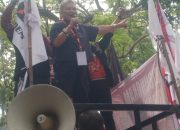 Ribka Tjiptaning Ketua DPP PDIP Bidang Kesehatan, Berikan Orasi Dihadapan Para Pendukung, Simpatisan di Sidang Hasto