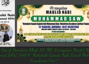 Dr. Syarif Hamdani Alkaf, SH.,MH” Peringatan Maulid Nabi Muhammad SAW, 1447.H” Mahabah Kepada Nabi Untuk Melahirkan Kesadaran Diri !