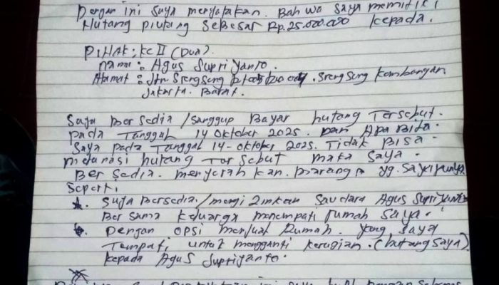 Mangkir Bayar Utang Bisa Dipidana? Begini Penjelasan Hukumnya
