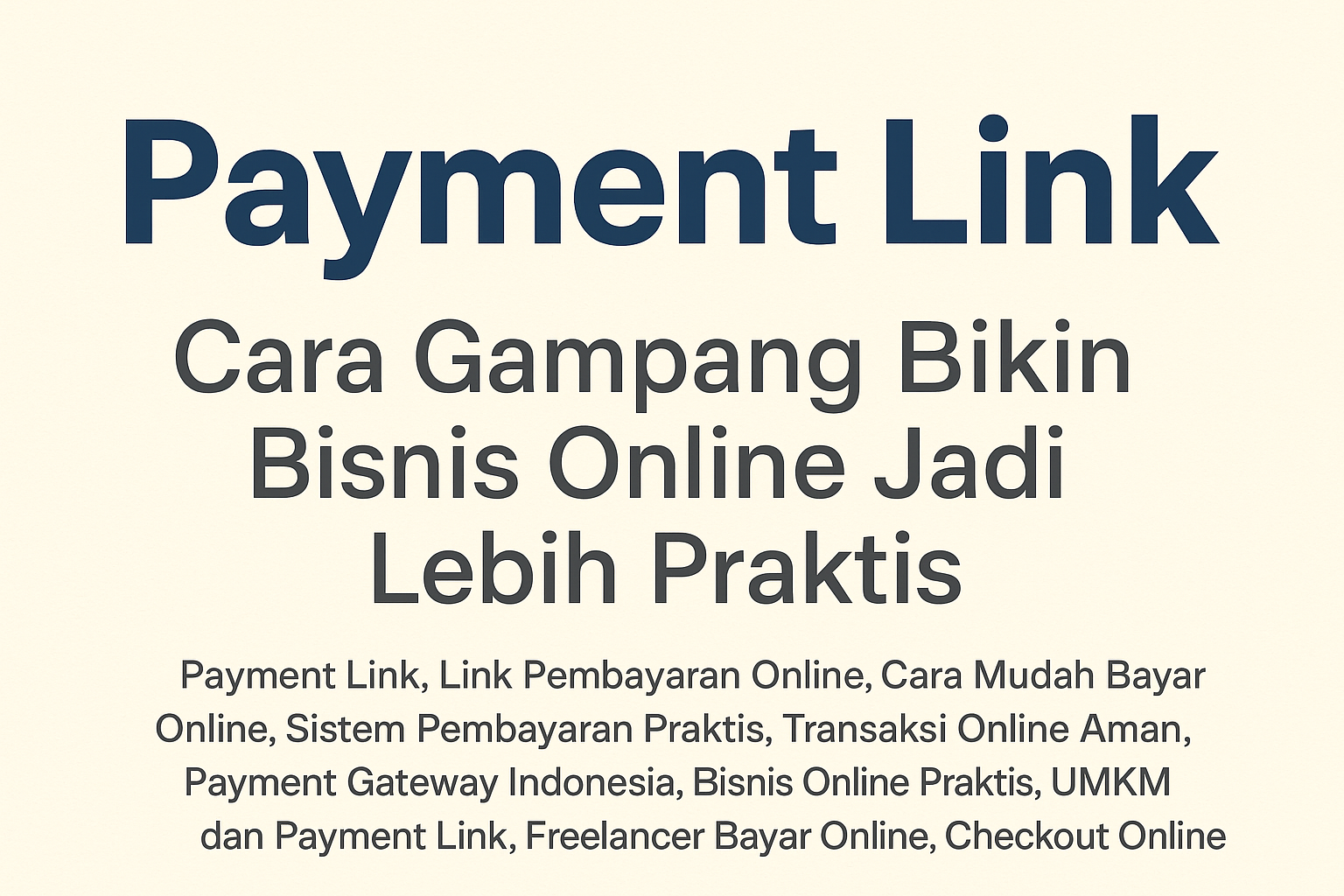 Payment Link Cara Gampang Bikin Bisnis Online Jadi Lebih Praktis