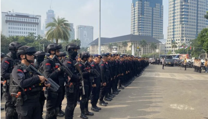 Polisi Kerahkan 6.148 Personel Jaga Aksi Demo di DPR, Pastikan Aman dan Humanis