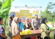 Polres Karanganyar Dukung Ketahanan Pangan Nasional Gelar Tanam Raya Jagung Serentak Kuartal IV