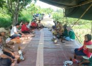 Bhabinkamtibmas Polsek Teras Dampingi Poktan Sumber Tirta, Dukung Ketahanan Pangan di Desa Nepen