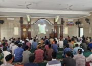 Satlantas Polres Sragen Gelar “Si Ratib Jum’atan”, Sampaikan Pesan Kamseltibcarlantas dan Bantu Pembangunan Tower Masjid