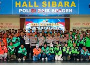 Kapolres Sragen Pimpin Apel Kamtibmas Komunitas Ojek Online: “Ojol Bukan Hanya Mitra, Tapi Mata dan Telinga Polri”