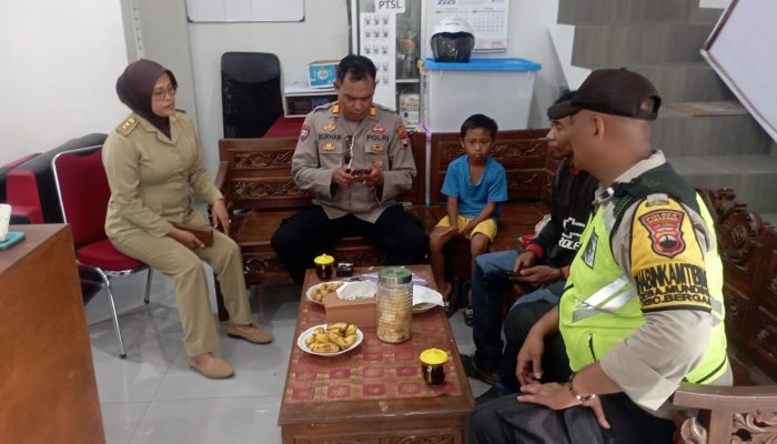 Kurang dari 3 jam anak terlantar di Kalirejo Ungaran, diserahkan Polres Semarang ke Orang tuanya