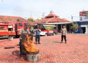 Gandeng Damkar, Polisi di Jepara Dilatih Tangani Kebakaran