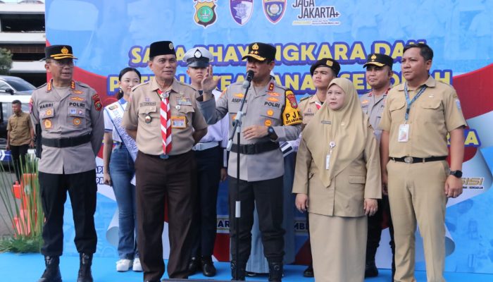 Kapolda Metro Jaya Pimpin Apel Saka Bhayangkara: Siswa Didorong Aktif Jaga Keamanan Sekolah