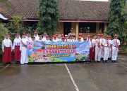 Police Go To School, Kapolsek Girimarto Jadi Pembina Upacara di SDN 3 Selorejo