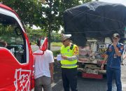 Satlantas Polrestabes Semarang Gelar Ramp Check Truk Sumbu Tiga di Terminal Mangkang Usai Kecelakaan Karambol KM 432C Tol Jangli–Gayamsari