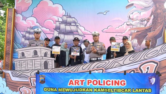 Satlantas Polres Jepara Gelar Art Policing, Dukung Operasi Zebra Candi 2025