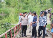 Tindak Lanjuti Instruksi Kapolri, Kapolres Wonogiri Cek Dua Jembatan Rusak di Wonogiri Untuk Diperbaiki