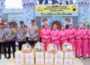 Bersama Bhayangkari, Kapolres Jepara Beri Dukungan Moril Personel Pengamanan Nataru