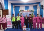 Kapolres bersama Ketua Bhayangkari Cabang Boyolali melakukan kunjungan dan pengecekan di sejumlah pos Pelayanan Ops Lilin Candi 2025