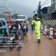 Polisi Siaga Atur Lalin Saat Banjir Rendam Jalan Kudus–Pati