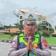 Pengaturan Intensif Polisi, Lalu Lintas Jalur Kudus–Pati di Tugu Bandeng Terpantau Lancar
