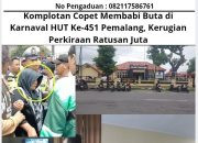 Komplotan Copet Membabi Buta di Karnaval HUT Ke-451 Pemalang, Kerugian Perkiraan Ratusan Juta