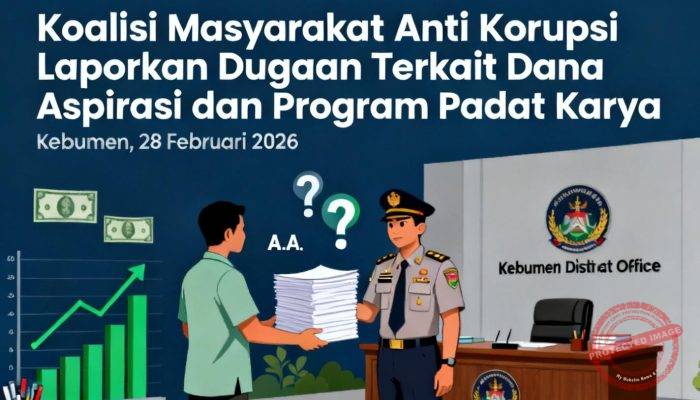 Koalisi Masyarakat Anti Korupsi Laporkan Dugaan Terkait Dana Aspirasi dan Program Padat Karya