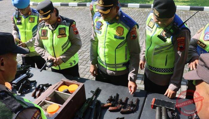Jelang Ops Ketupat Candi 2026, Polres Boyolali Cek Kesiapan Senjata Api dan Amunisi