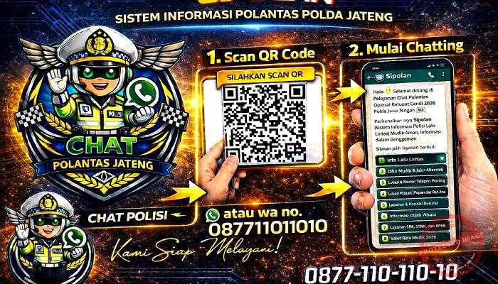 Cukup Lewat WhatsApp, Chatbot Polantas Jateng Bantu Pemudik Dapatkan Info Jalur dan Posko Pelayanan